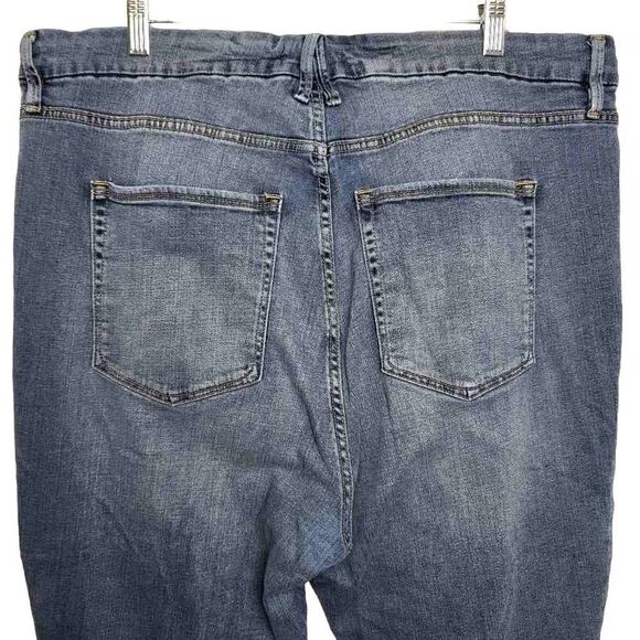 Good American Good Legs High Waist Crop Skinny Jeans Size 20 - Picture 10 of 11